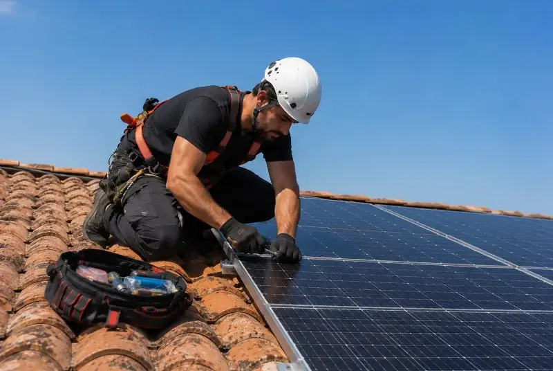 Maintenance et monitoring de panneaux solaires à Saint-Trinit