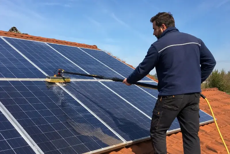 Nettoyage et entretien de panneaux solaires à Saint-Trinit