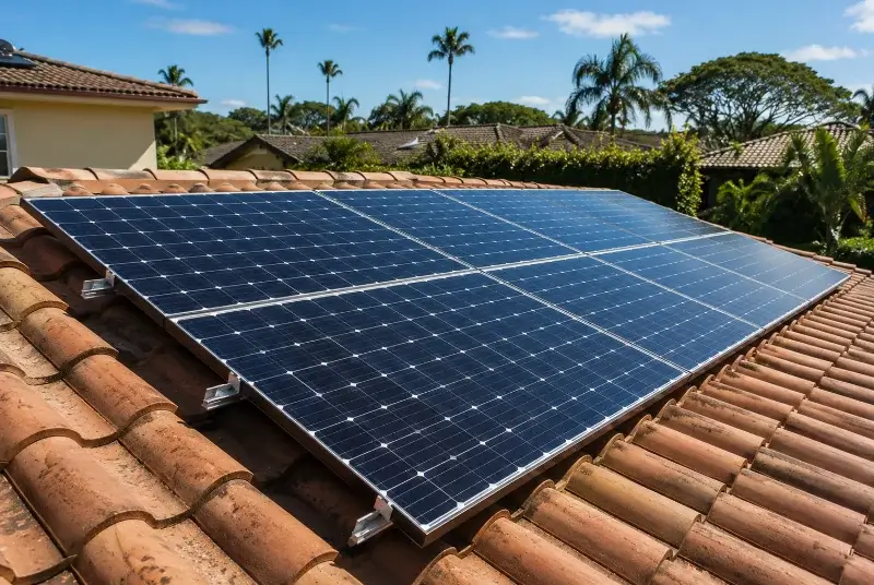 Installation de panneaux solaires à Saint-Trinit